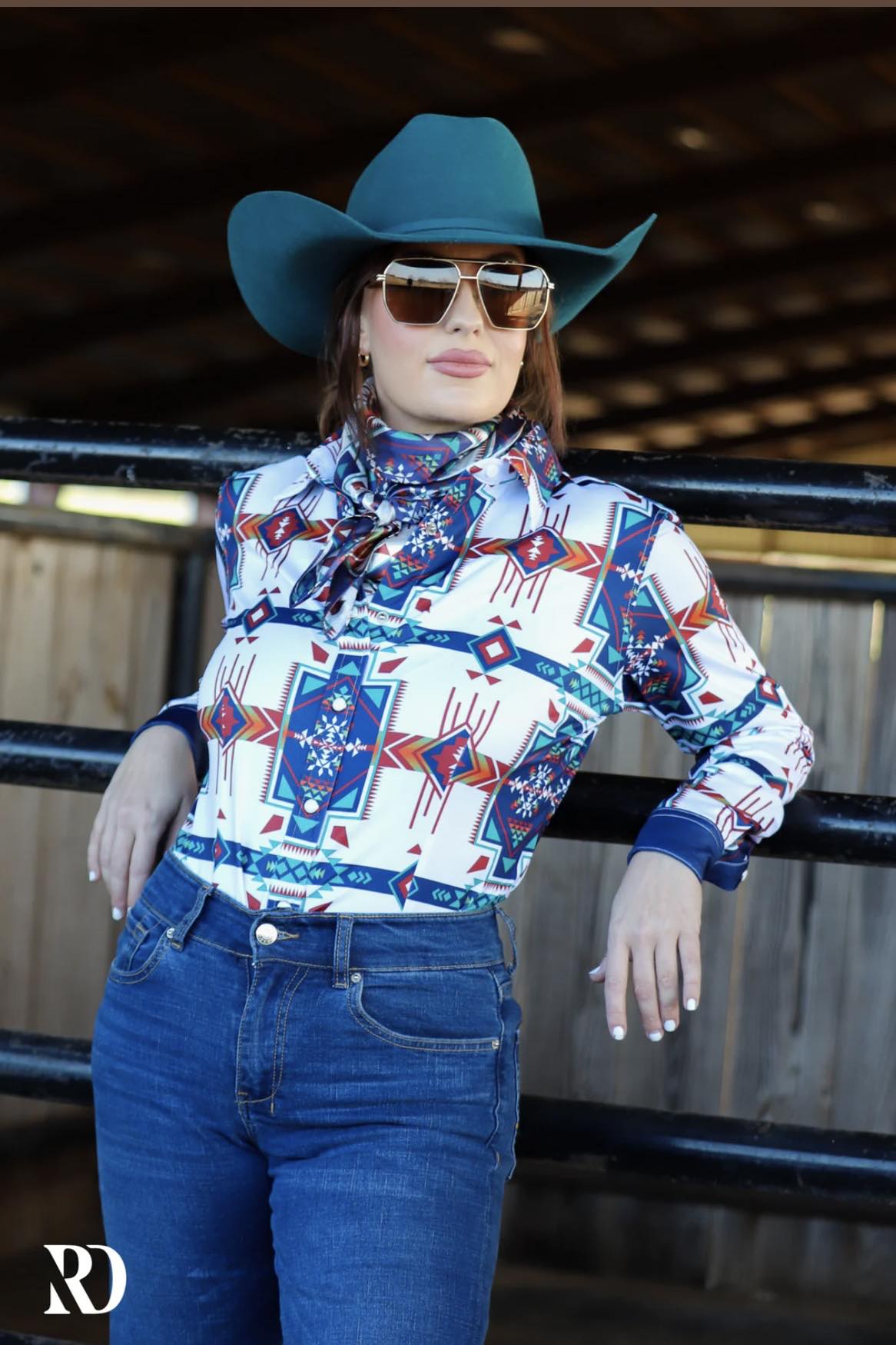 Ranch Dress'n Tuscon Performance Rodeo Shirt (ADULT LARGE)