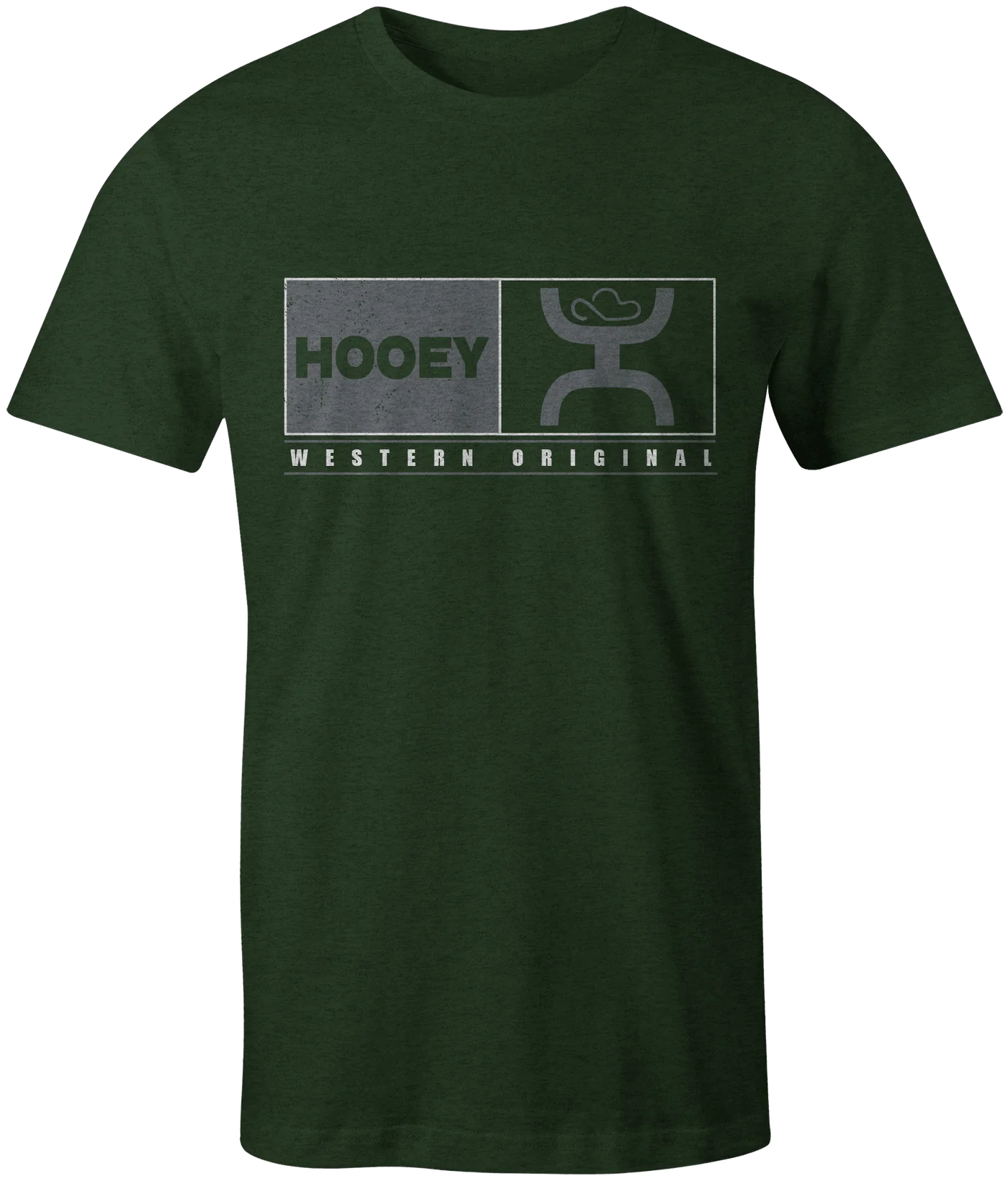 Hooey Mens Olive Green Tee, size XLARGE