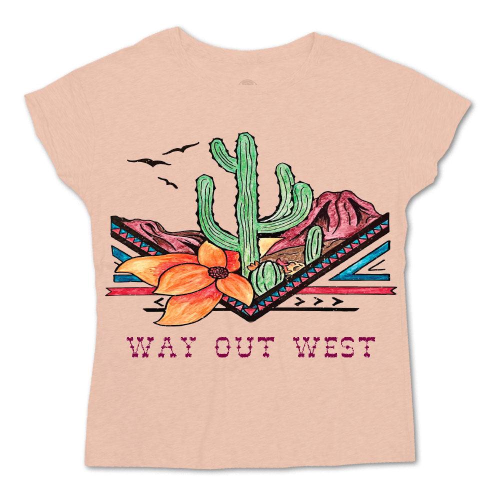 Youth "Way out West" Tee, size XSMALL