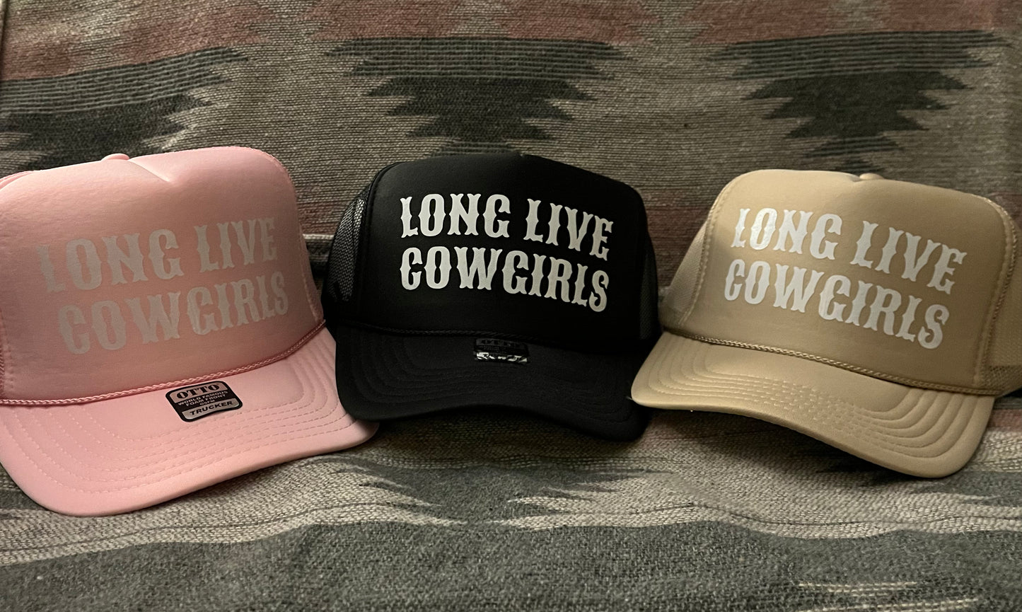 "Long Live Cowgirls" Trucker Hat Snapback