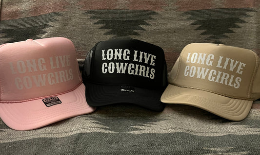 "Long Live Cowgirls" Trucker Hat Snapback